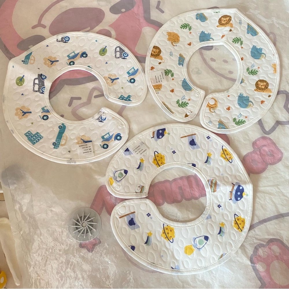 New 3pcs Baby Bib Set